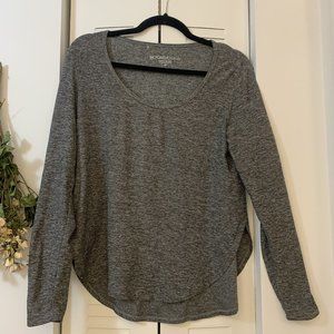 Beyond Yoga Gray Space Dye Long Sleeve Shirt XS